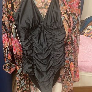 Dark gray bathing suit new